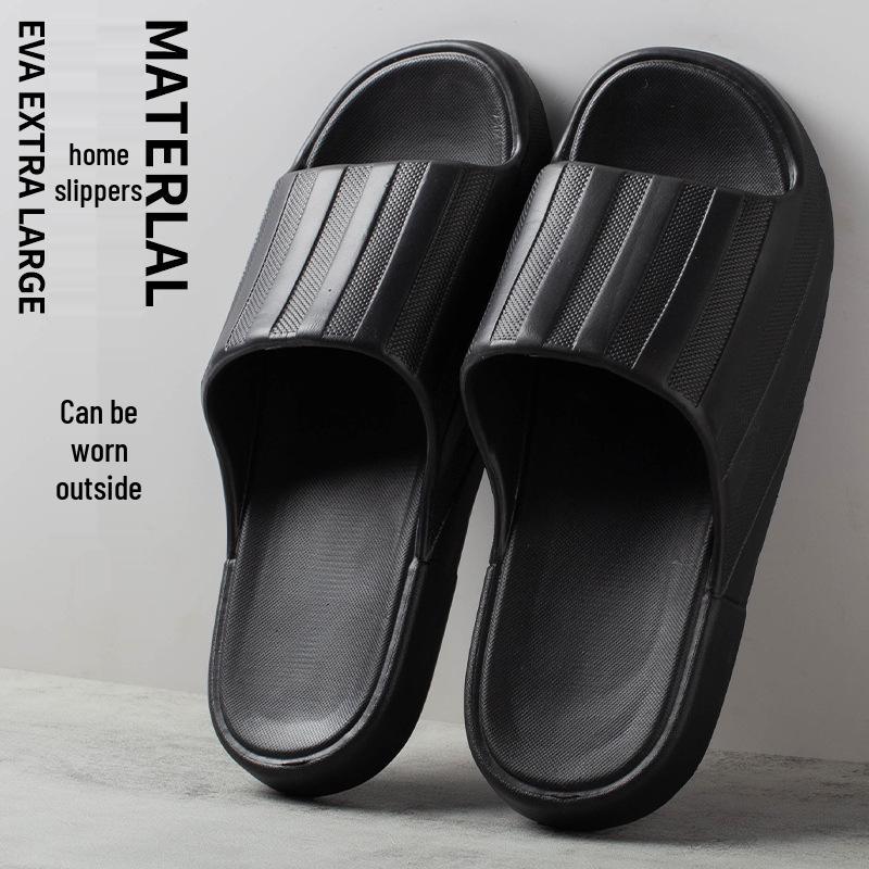 

Women s Striped Anti-Slip Indoor Bathroom Slippers with Thick Soles Men s 42-43 (fits 41-42)