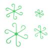 4Pcs Plants Stem Holders Set 4 Different Sizes Waterproof Reusable Portable Vine Support Clips for