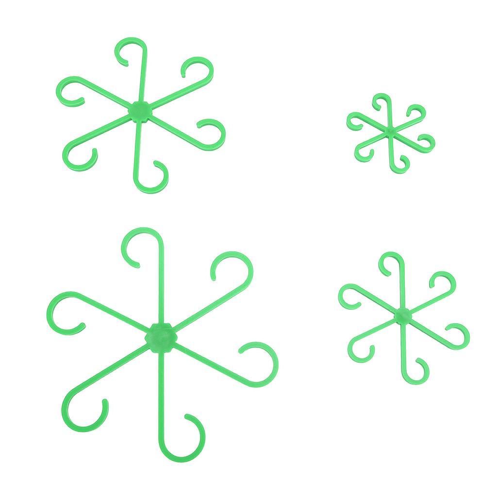 4Pcs Plants Stem Holders Set 4 Different Sizes Waterproof Reusable Portable Vine Support Clips for