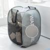 Folding Printed Dirty Laundry Sorting Basket Washing Bathroom Cloth Mesh Storage Bag Frame Bucket Toy Organizers Storage Pouch