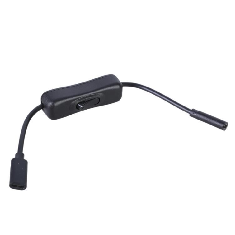 USB Type C Extension Cable 480Mbps Transmission Speed Female Port Extender Cord Data Transfer Line with Power Switches