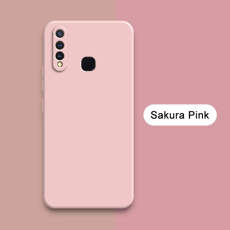 Square Liquid Phone Case for VIVO U3 U10 U20 U3X X Camera Protective Soft Silicone 360 Shockproof Mobile Cover Housing