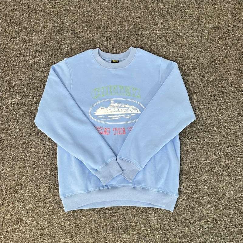 Corteiz Alcatraz Print Oversized Streetwear Hoodless