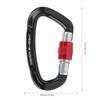 Outdoor Aluminium Alloy D Lock Hammock Backpack Cable   Rock Climbing Carabiner
