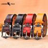 Retro Leather Belt Ladies Pin Buckle Flower Belt Cowhide Korean Version of The All-match Trouser Belt