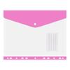 A4 Waterproof Thickened Transparent File Folder with Snap Fastener