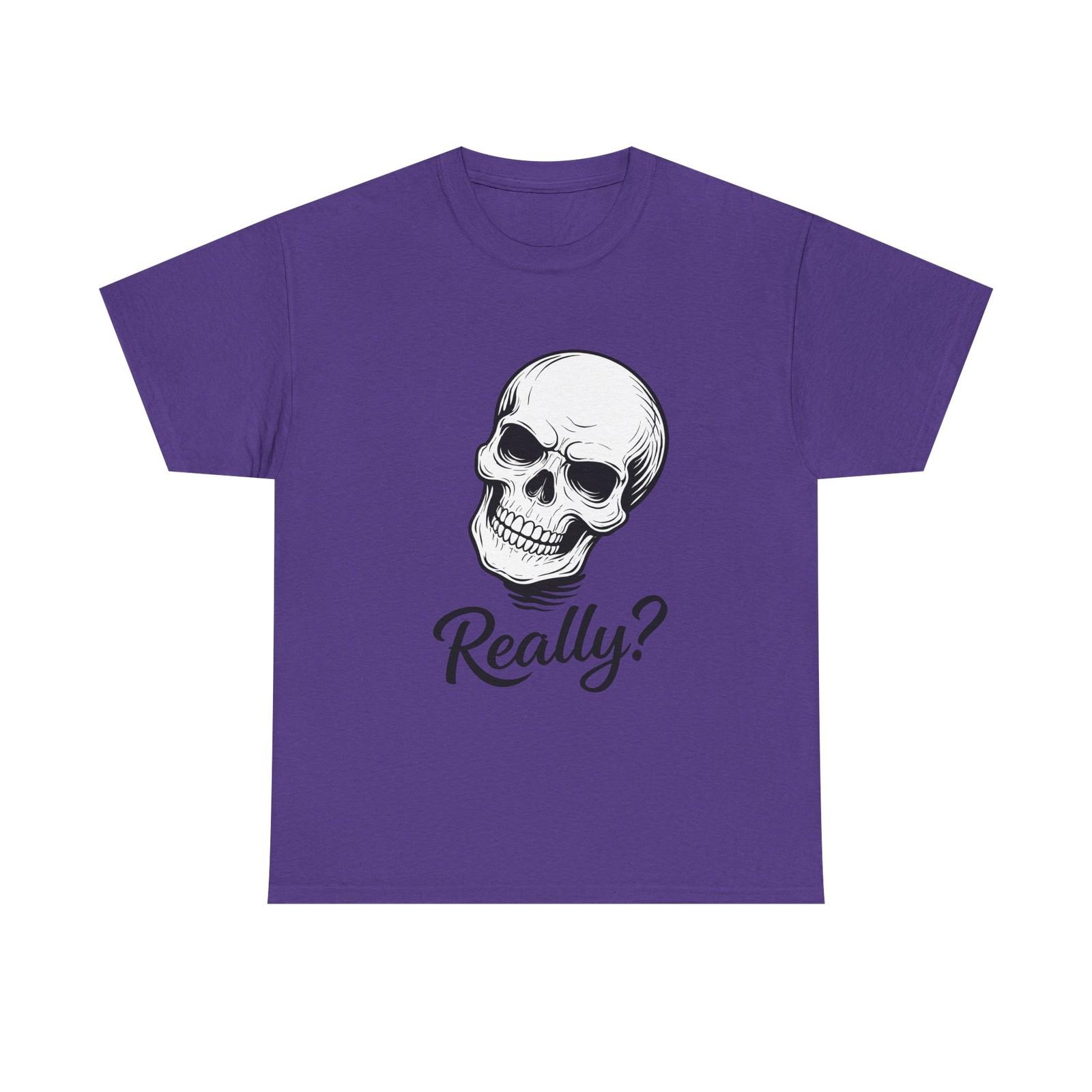 Unisex Heavy Cotton Tee Skull Gothic Creepy Humor Skeleton Halloween S