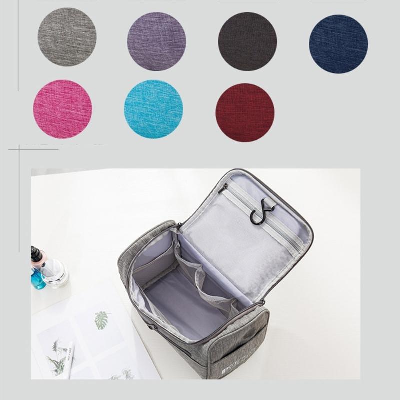 Portable Organizer Bag for Toiletry Necessaries Waterproof Handbag Travel Bag Zipper Hand Carry Bag Cosmetic Storage Bag