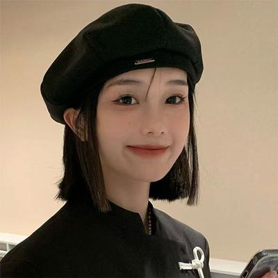 Jednolity kolor damskie berety koreański retro ośmiokątny kapelusz elegancka dama artystka malarz czapka gazeciarz czapka bonnet
