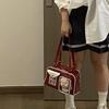 2025 New Cute Daily Fashion Versatile Transparent Messenger Two-dimensional Bow Commuter Bar Pain Bag Woman
