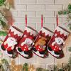 Christmas Decorations Three-dimensional Doll Linen Christmas Decorative Stockings Christmas Tree Pendant Wall Decoration
