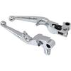 Set of 2 Brake Clutch Lever Fit for Harley-Davidson Electra Glide Ultra Classic FLHTCU 1996-2014 (Silver)