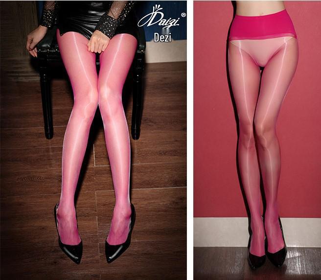 Aurora Silky Ultra-Thin Seamless Pantyhose: 1D Pearlescent, Anti-Snagging, Shiny and Sexy.