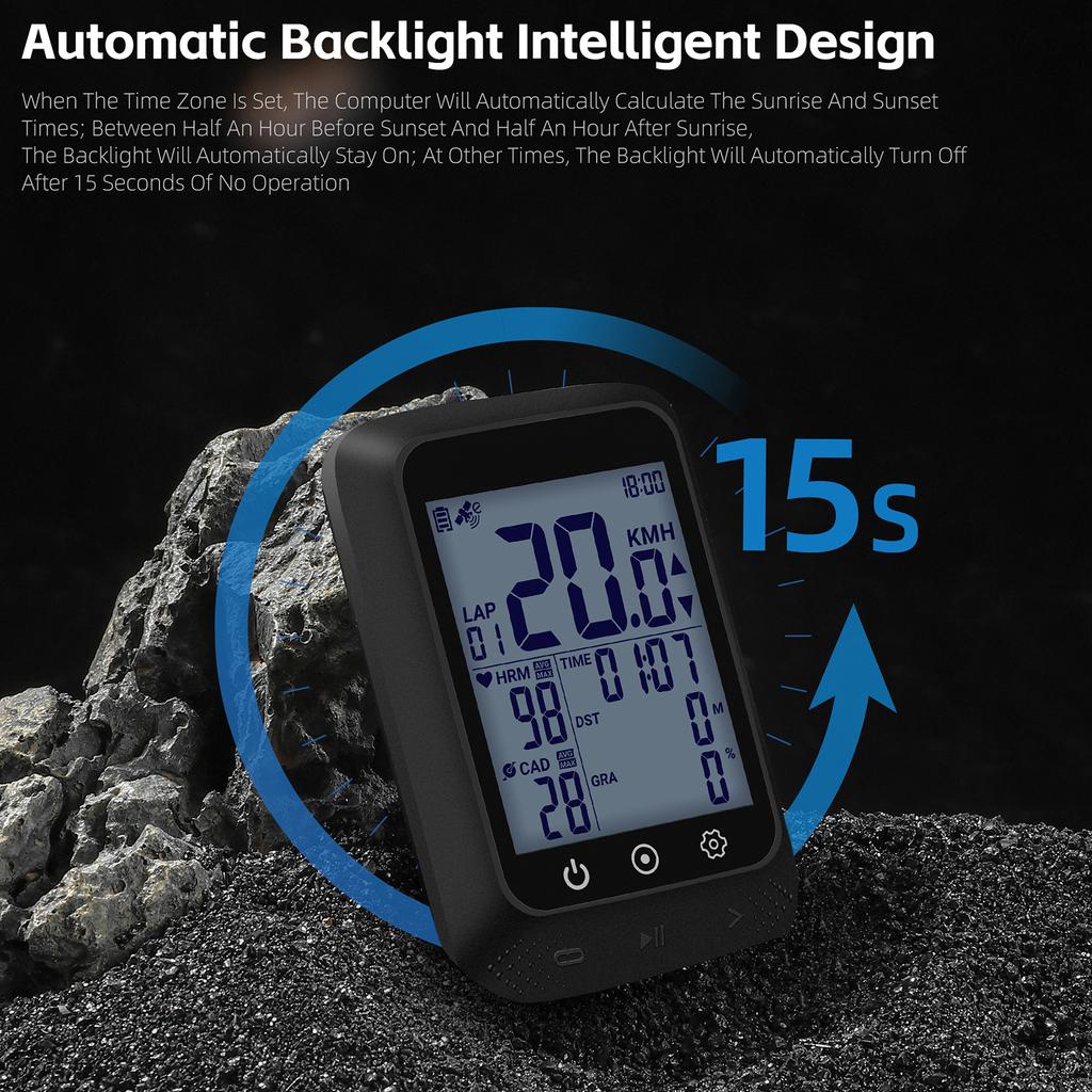 Bicycle SpeedMeter Waterproof Cycle Route Navigation Mileometer Multi-functional Digital Bike