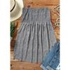 Top a fascia con pizzo patchwork estivo casual da donna (Da donna)