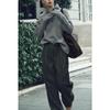 Fall and Winter New Women's Clothing Fashion Wind Decorated Row Button Stripes Stand Collar Long Sleeves Knitwear Sweater 1509107