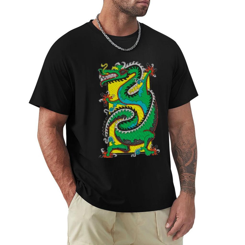 Tichu Dragon T-Shirt Casual All Match Short Sleeve T-Shirt
