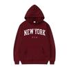 Men's and Women's Hooded Fashion Letter Trend Pattern Sweatshirt Loose Casual Jumper Sportswear
