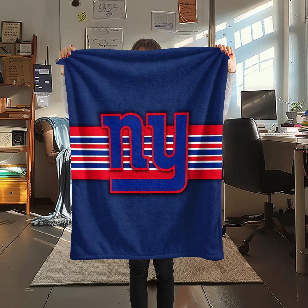 New York Giants Flannel Blanket, High Quality Comfortable for All Seasons, Home Decor, Warmth and Comfort