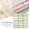 Akrylowa patchworkowa linijka dwukolorowa stopa krawiecka miernik do cięcia pikowania DIY szycie narzędzia pomiarowe linijka do rysowania