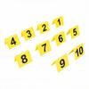 Evidence Markers Vibrant Yellow Acrylic Detective Scene Number ID Marker Tents for Parties Role Playing Activities