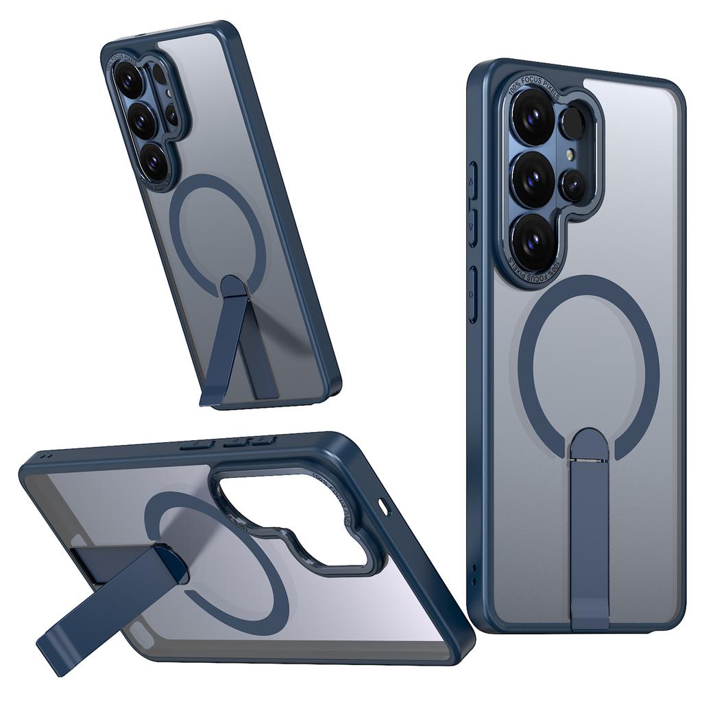 For Samsung Galaxy S26 Ultra Magnetic Case Kickstand TPU + Acrylic Phone Cover