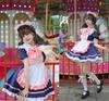 AOTYP Maid Maid Con Short Cat Cat Cute Maid Halloween Costume for Men and Little Sister Maid Large Complete School Photo Size M Outfit, Cosplay, Cafe,