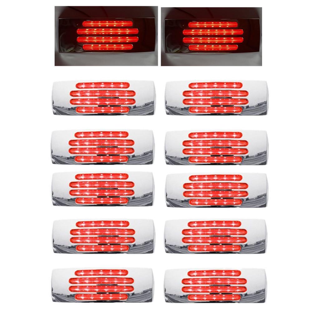10PCS 22 LED Clearance Side Marker Light For 12V Truck Trailer RV Waterproof Warning Tail Light Truck Lights Accessorie