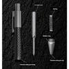 Clicks Type 0.5mm Medium Point Ball Pen Ballpoint Pen Smooth Writing Metal Oil Pen Office School Students Writing Gift