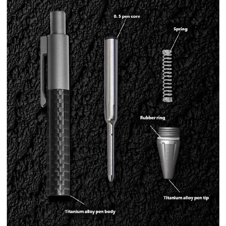 Clicks Type 0.5mm Medium Point Ball Pen Ballpoint Pen Smooth Writing Metal Oil Pen Office School Students Writing Gift