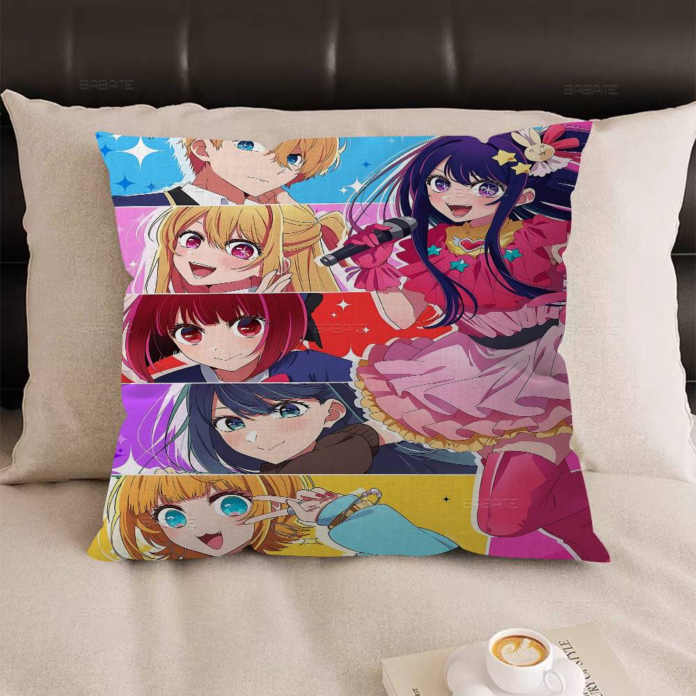 Oshi-No-Ko Anime Cushion Cover Decorative Pillow Sofa Home Decor Case Pillow Cases