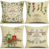 Christmas Pillowcase Combination Multi-patterned Cushion Party Festive Sofa Living Room Pillowcase Pillowcase