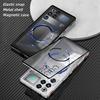 Elastic Snap Magnetic Metal Bumper Frame Case for ZTE Nubia RedMagic 11 11S Pro + Air Clear Frosted PC Lens Protector Back Cover