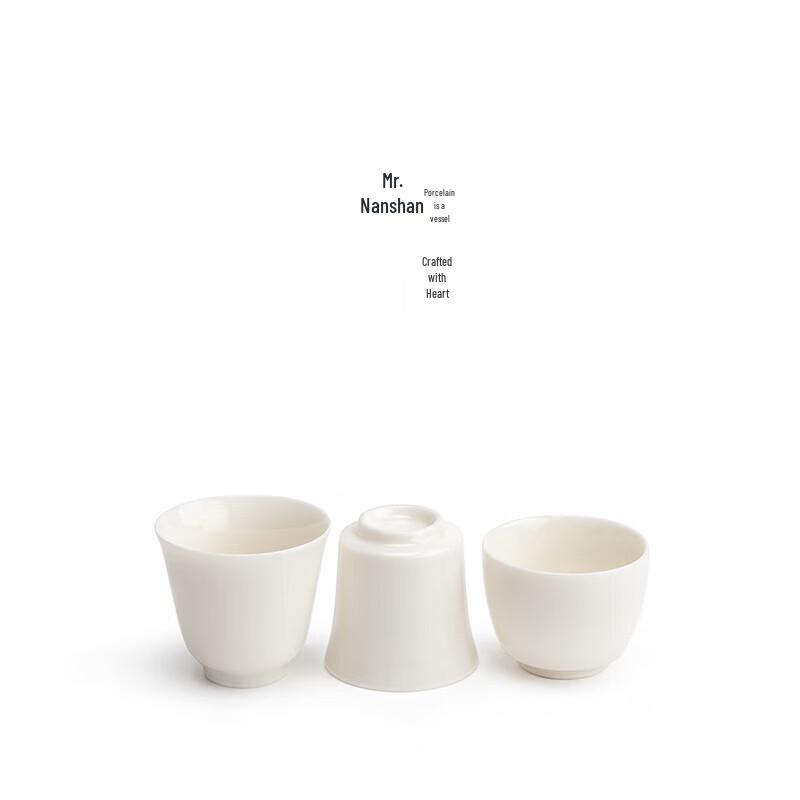 Nanshan White Porcelain Bell Tea Cup