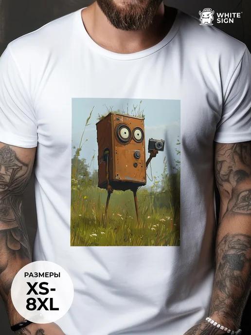 Wildlife Photographer print oversized cotton T-shirt S