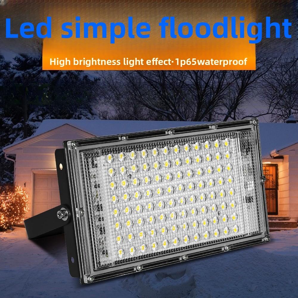 LED Flood Light Outdoor Waterproof Garden Wall Light 100w High Power Stage Stadium Advertising Lighting Projection Light