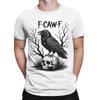 Men Black Crow F Caw F T Shirts F-Caw-F Bird Cotton Clothes Funny Short Sleeve Round Neck Tee Shirt Plus Size T-Shirts