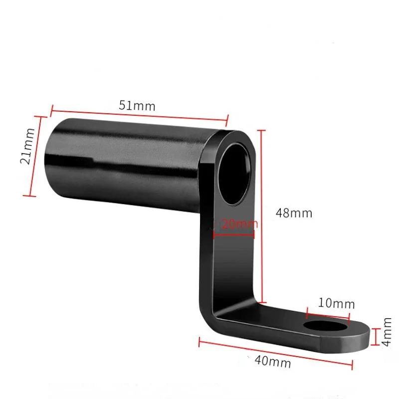 Bike Phone Holder Motorcycle Handlebar Stand Extendable Rearview Mirror Mount Aluminum Alloy Clamp for Cycling
