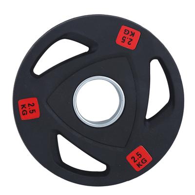 Fitnessstudio Drei Löcher Hand Langhantelscheibe Große Löcher Heimisches Gewichtheben Fitnessgerät 2,5 kg