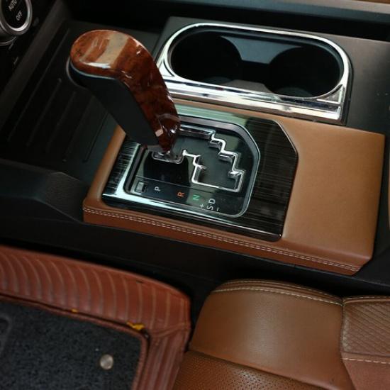 For Toyota Tundra 2014- Black titanium Inner Gear Shift Box Panel Cover Trim