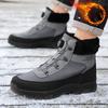 Winter Men Boots Outdoor Snow Boots High Top Cotton Boots with Non Slip  Wear Resistant  Leisure  Versatile Outdoor Plush