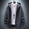 Men's Sweater, Men's Knitted Shirt, Men's Cardigan, Korean Style Trendy Autumn and Winter Jacket, Padded and Thickened Jacket Top
