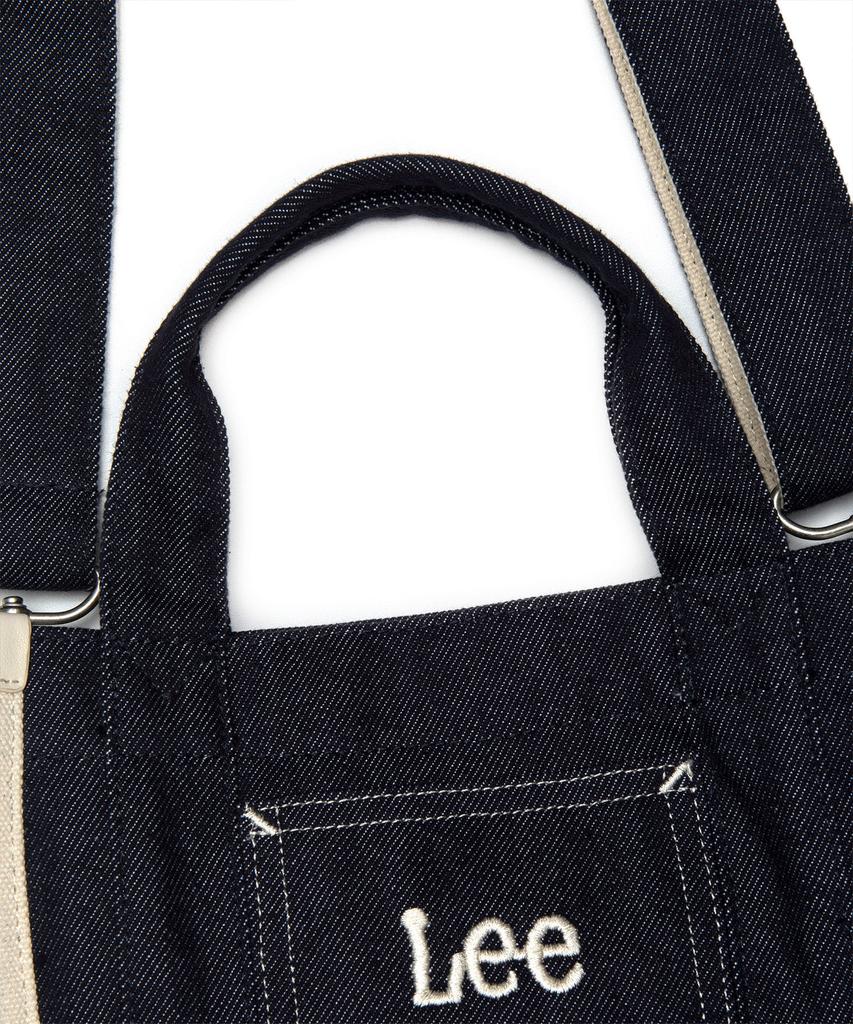Lee Corduroy Square Two-Way Tote Bag Indigo Dark