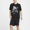 Nike T Shirts Men's Black Crew Neck Moderate Straight Fit FZ5286-010