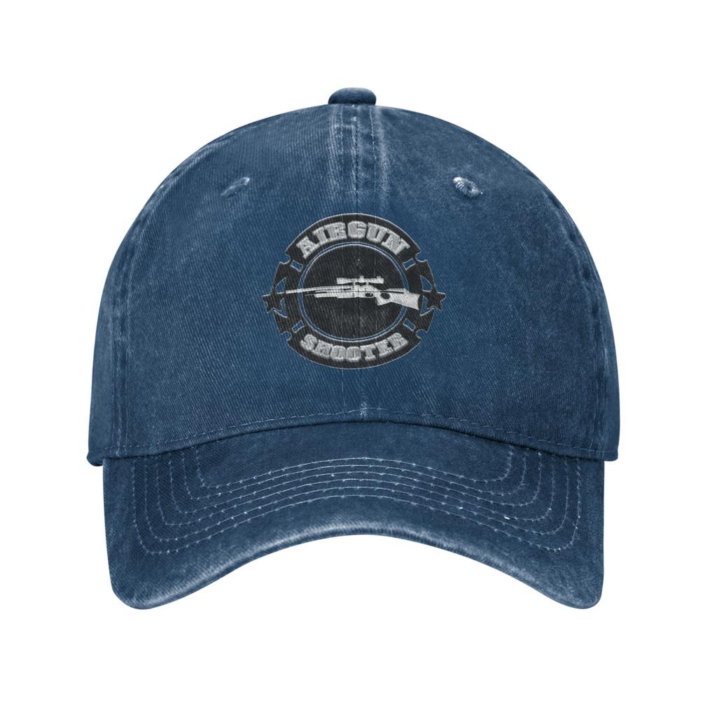 Luchtbuksschutter   Luchtgeweer logo Werkkleding Stijl Baseballpet Makkelijk Schoon te Maken Geschikt Voor Ovale Gezichten Zachte Top Denim Hoed