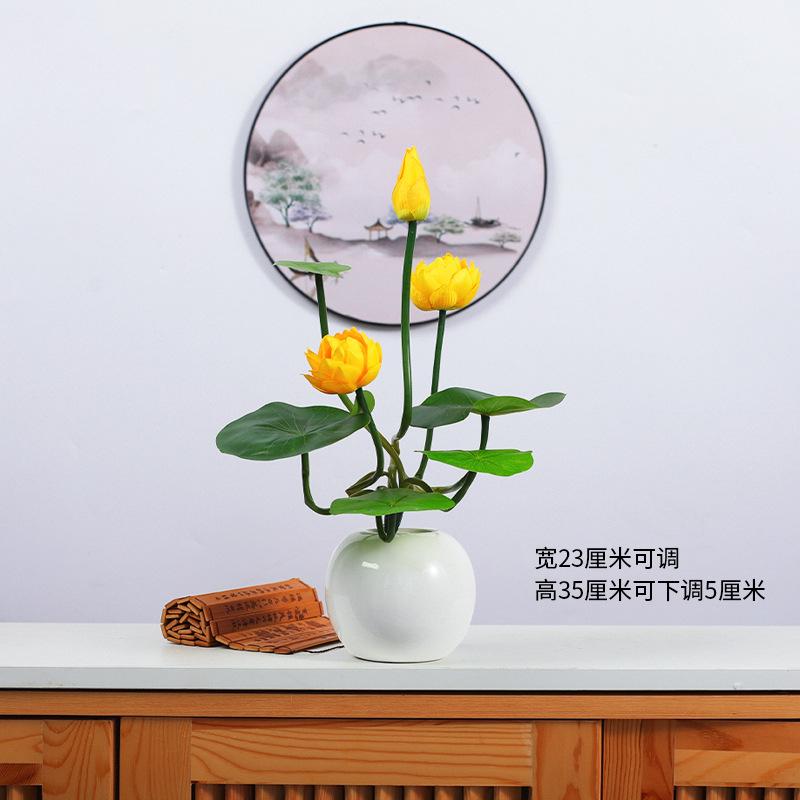 

Lotus flower simulated flower fake flower decoration for Buddha lotus flower Buddha front flower decoration home ornament potted plant