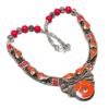 18" Tibetan Necklace Natural Coral Pendant Nepali Tribal Statement Gift NN 757