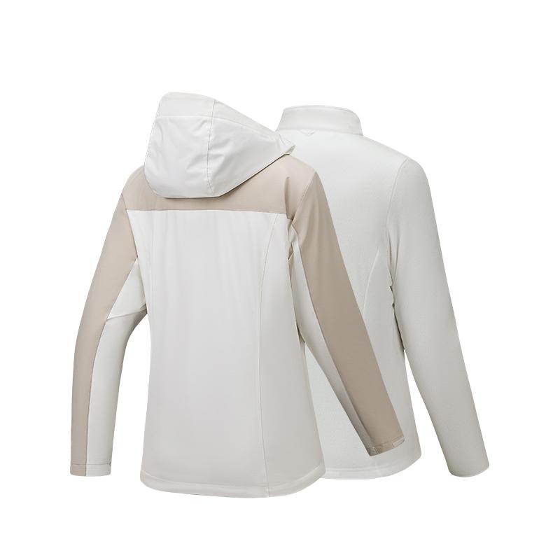 Anta Training Series Simple Color Block Hooded Loose Comfortable Jacket Women Jackets 162547601-1