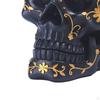 Flowers Skeleton Ornament Halloween Decoration Resin Craft Sculpture Skull Statue for Cabinet