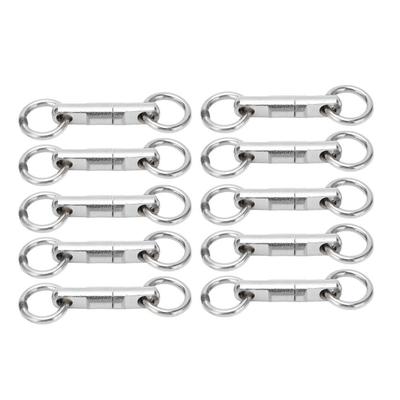 10PCS 360 Degree Rotation Fishing Bearing Swivel Column Fishing Swivels  Saltwater Fishing